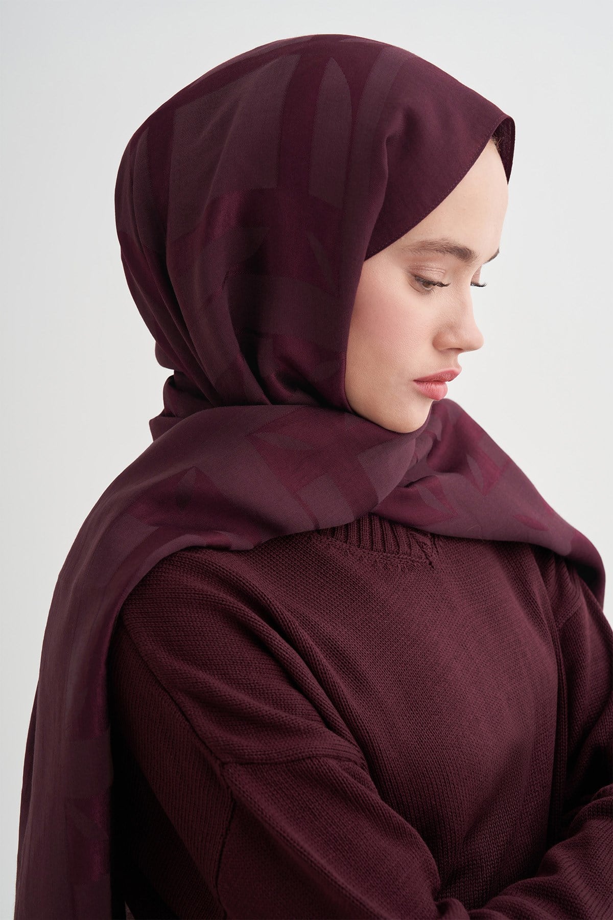 Geometrik Desen Liora Pamuk Scarf
