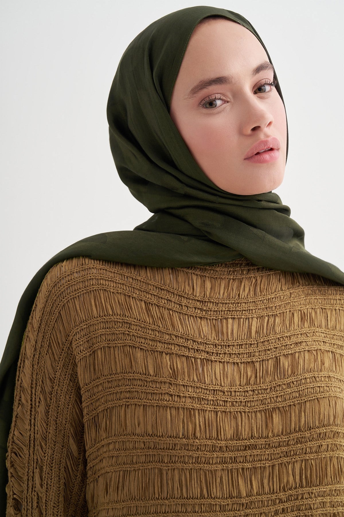 Geometrik Desen Liora Pamuk Scarf