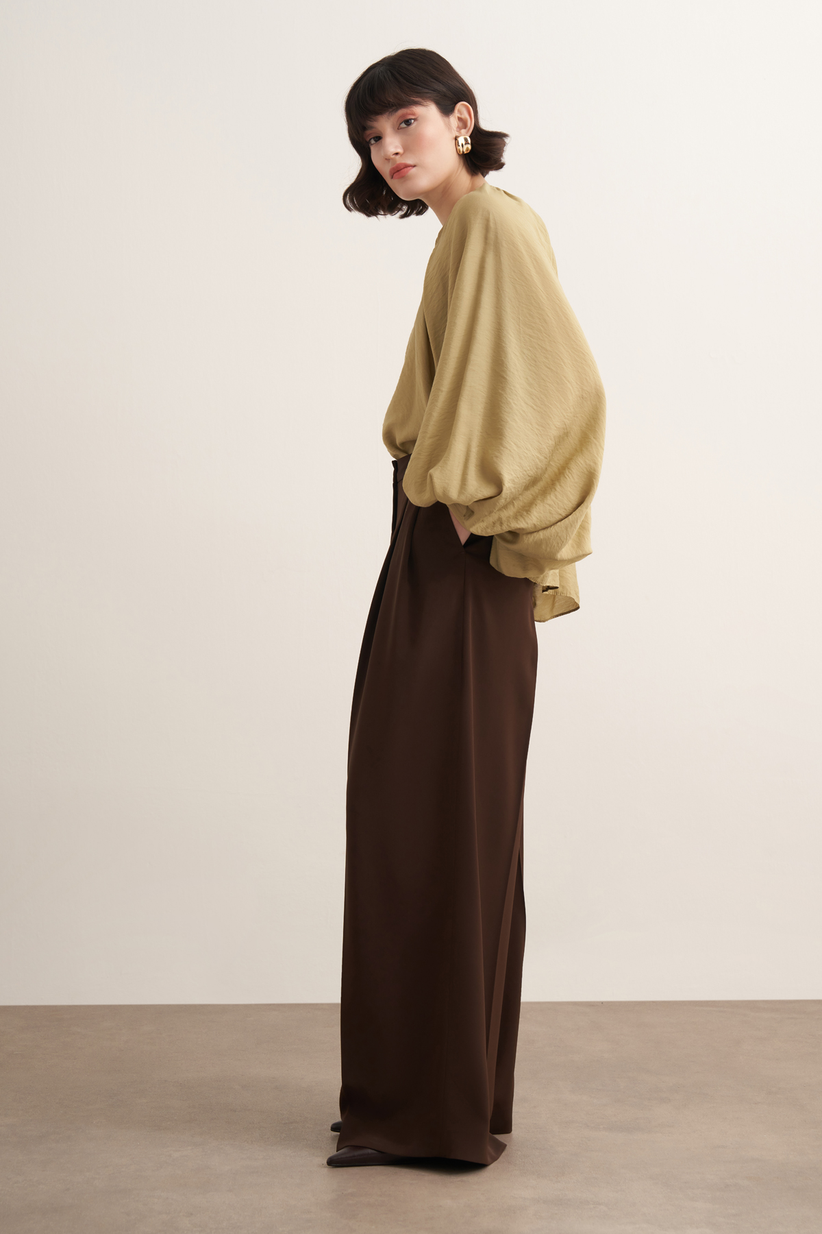 Dolares Balloon Sleeve Blouse