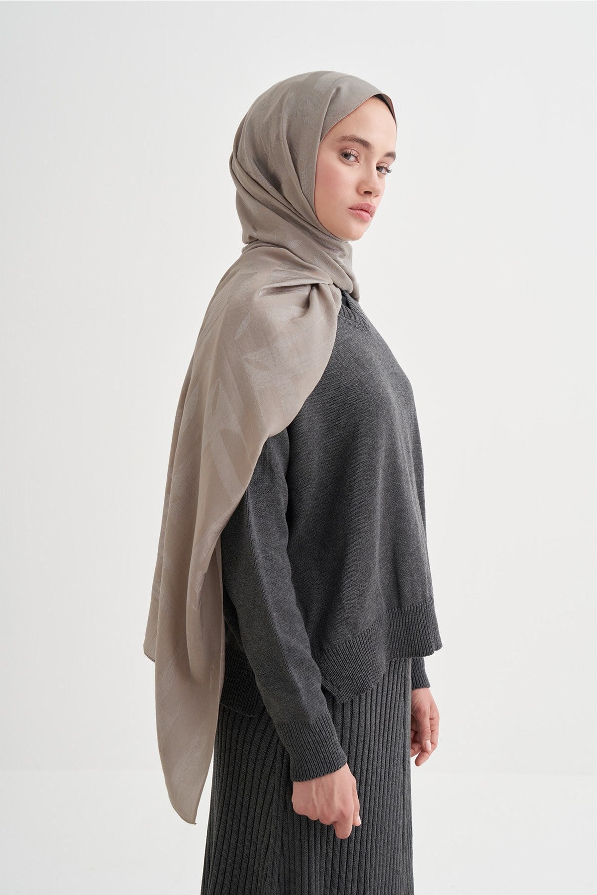 Geometrik Desen Liora Pamuk Scarf