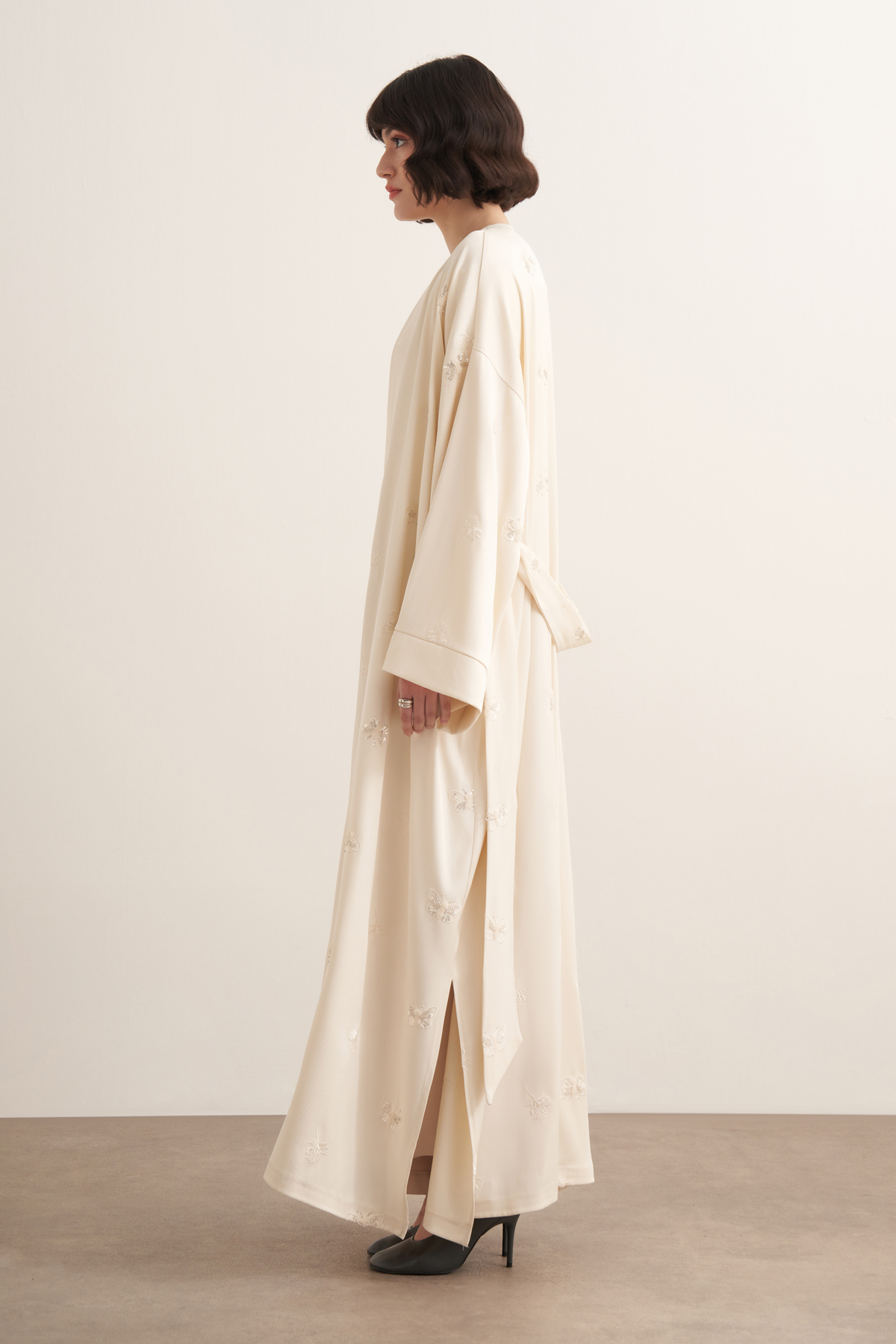Farasha Beaded Long Kimono