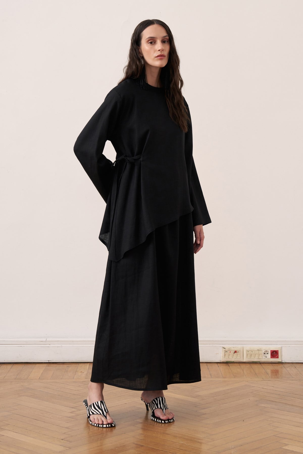 Faye Linen Two-Piece Dress Set