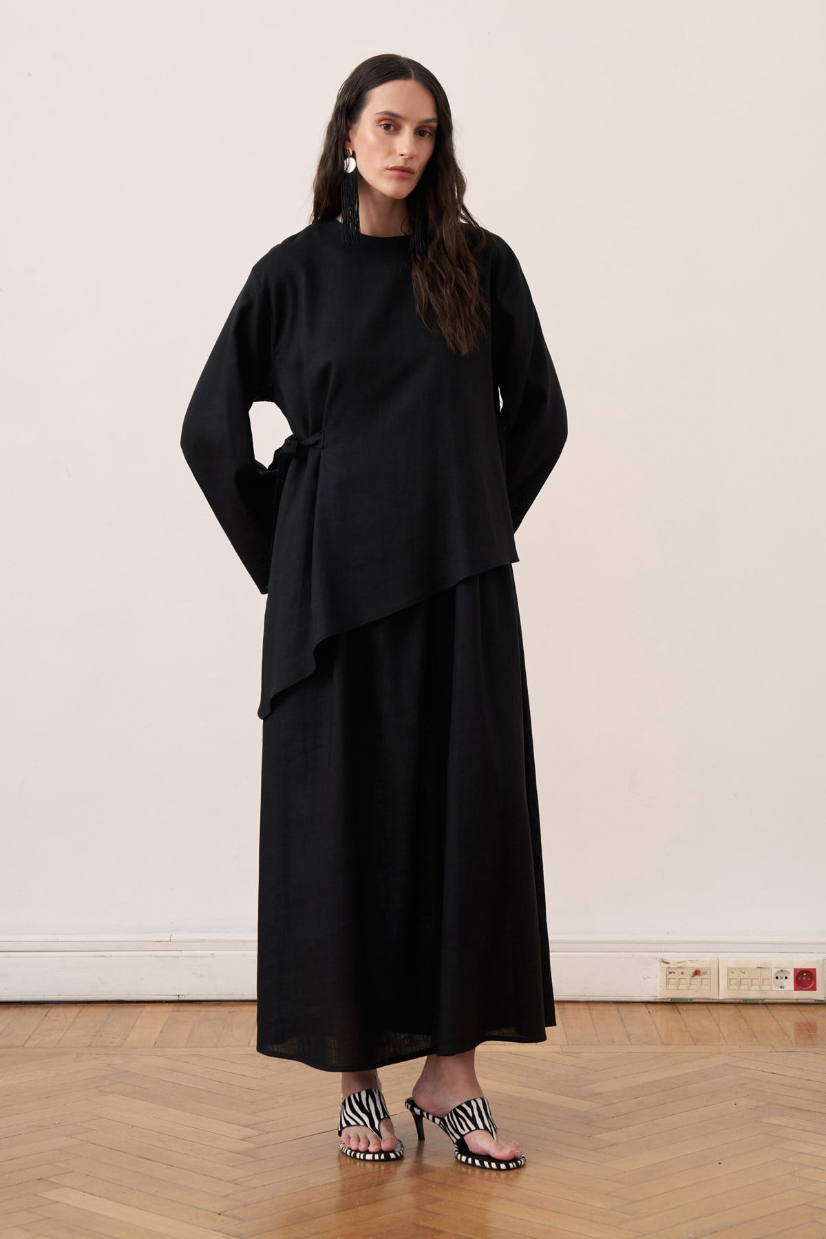 Faye Linen Two-Piece Dress Set