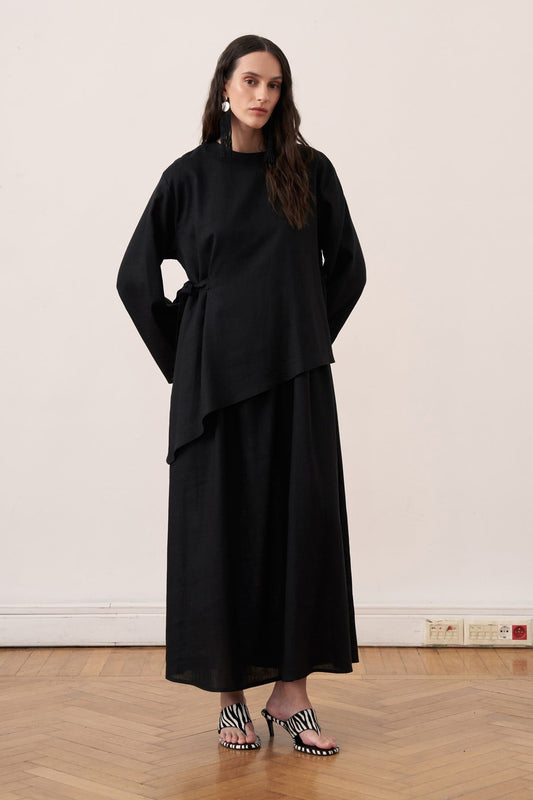 Faye Linen Two-Piece Dress Set