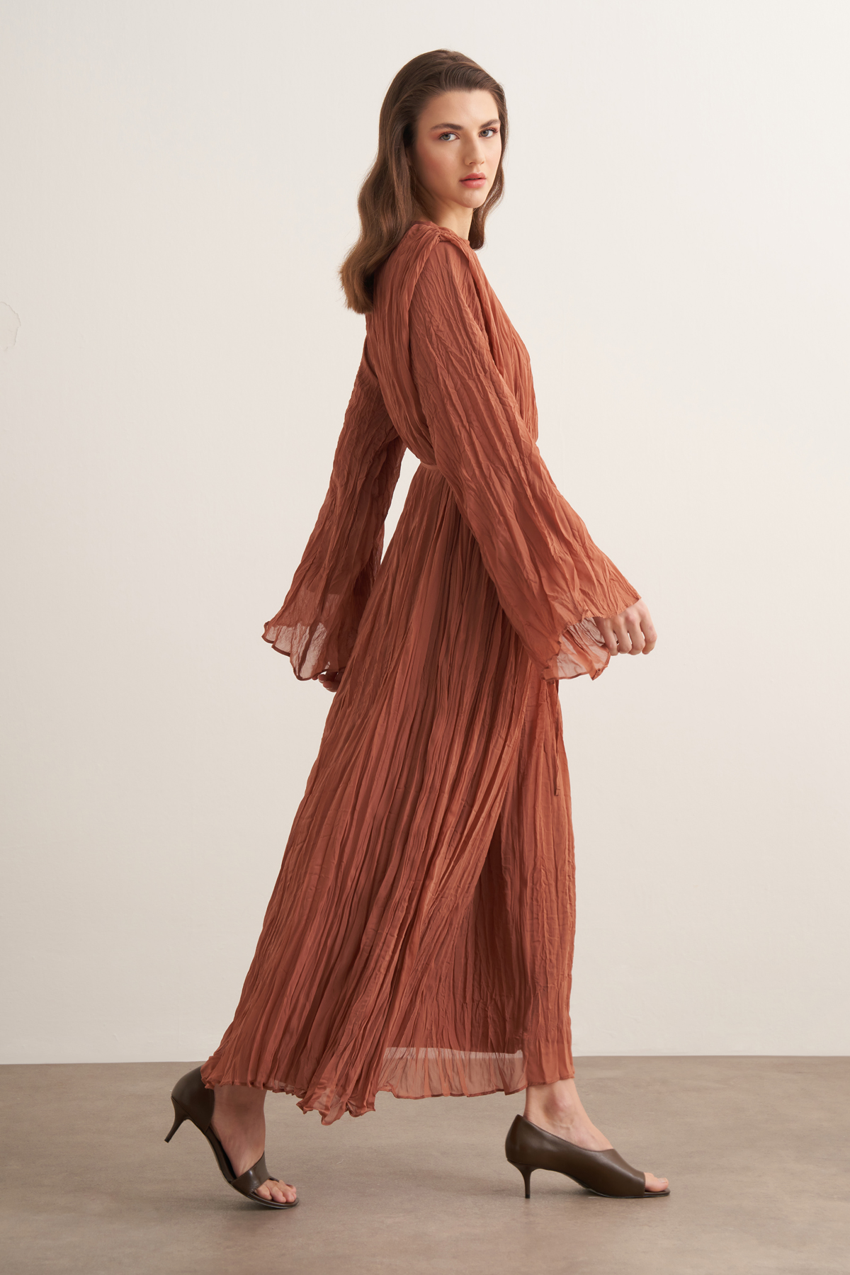 Fouzia Crush Chiffon Dress