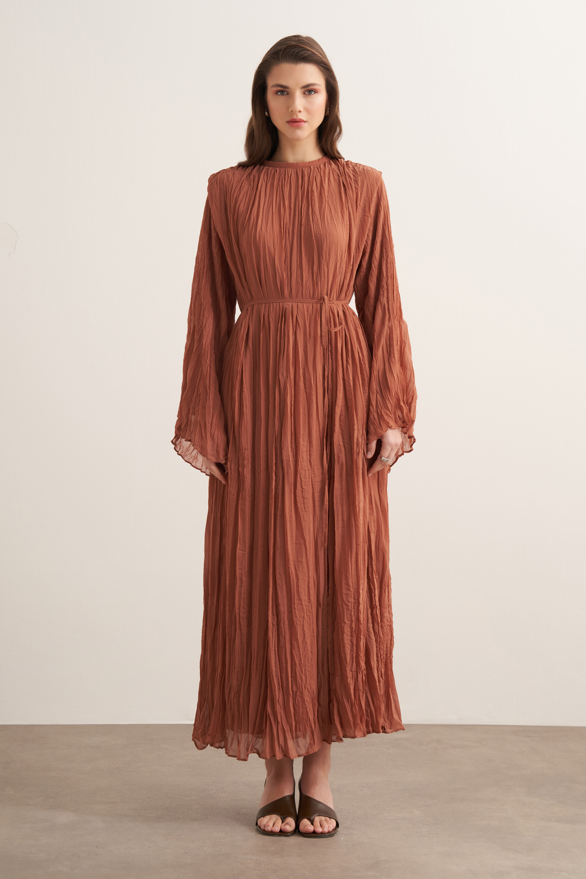 Fouzia Crush Chiffon Dress