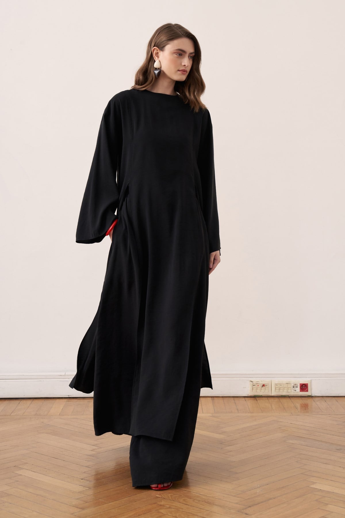 Kheesa Modal Blouse with Slit Details