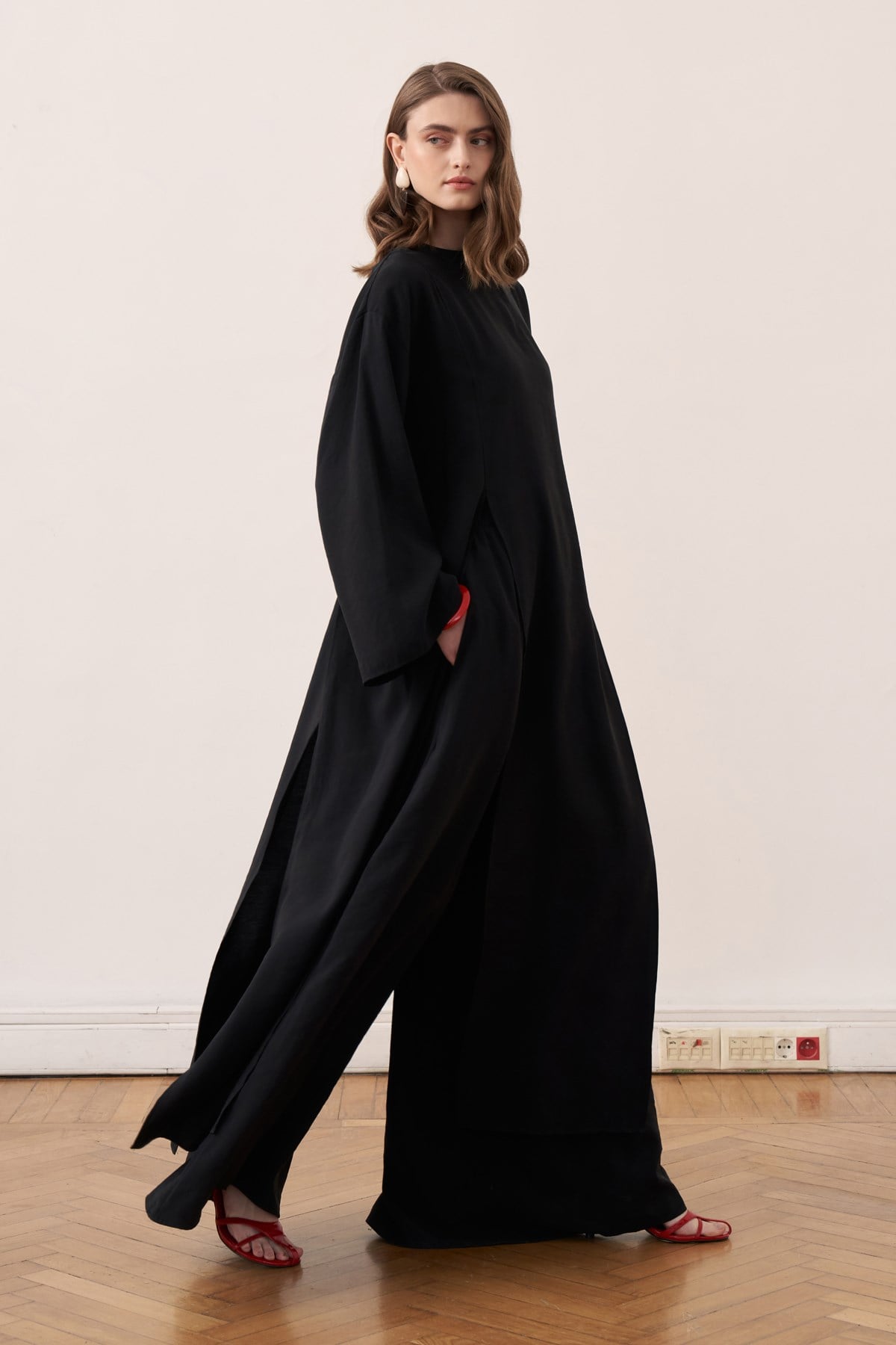 Kheesa Modal Blouse with Slit Details
