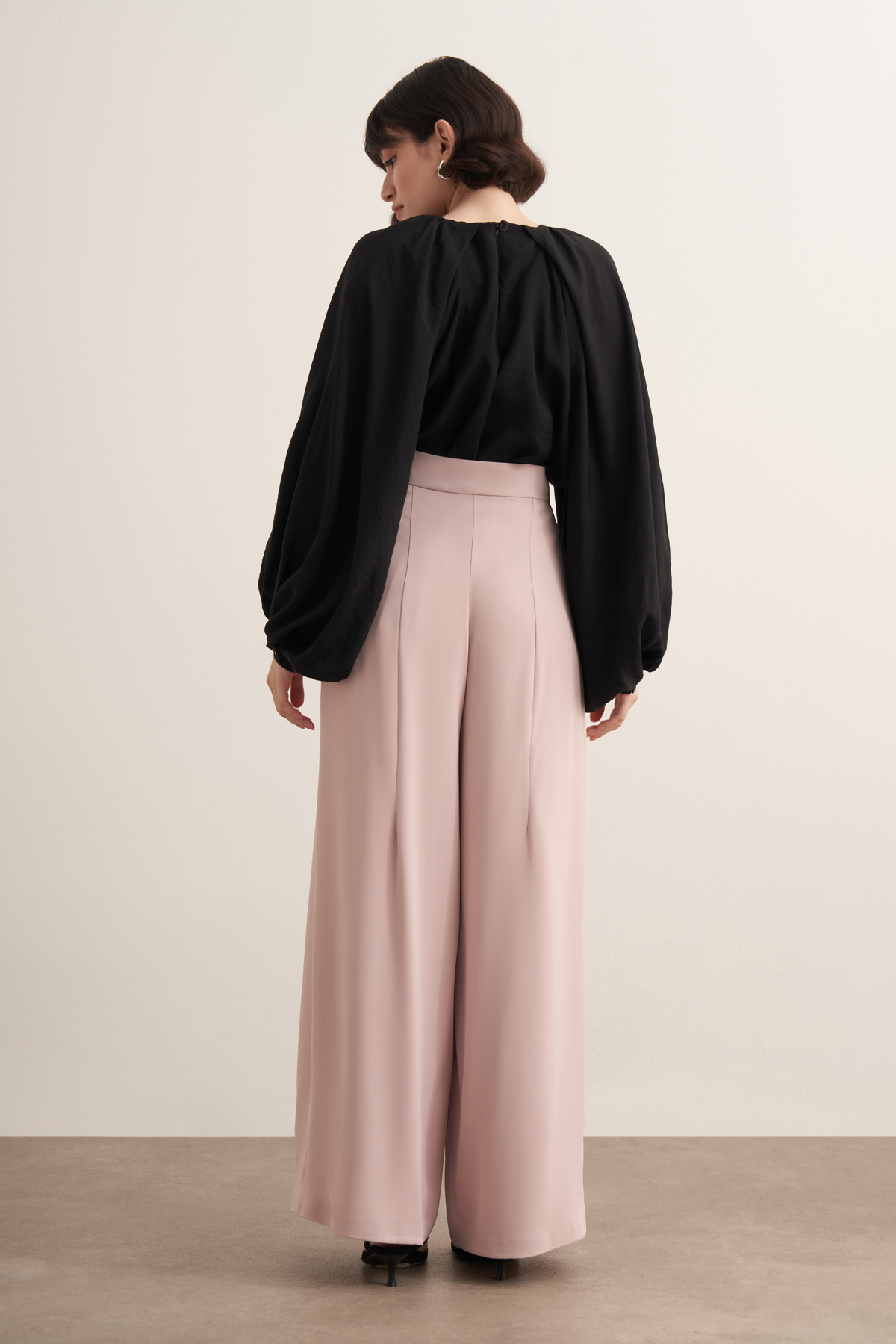 Leona Ruffled Wide Leg Trousers