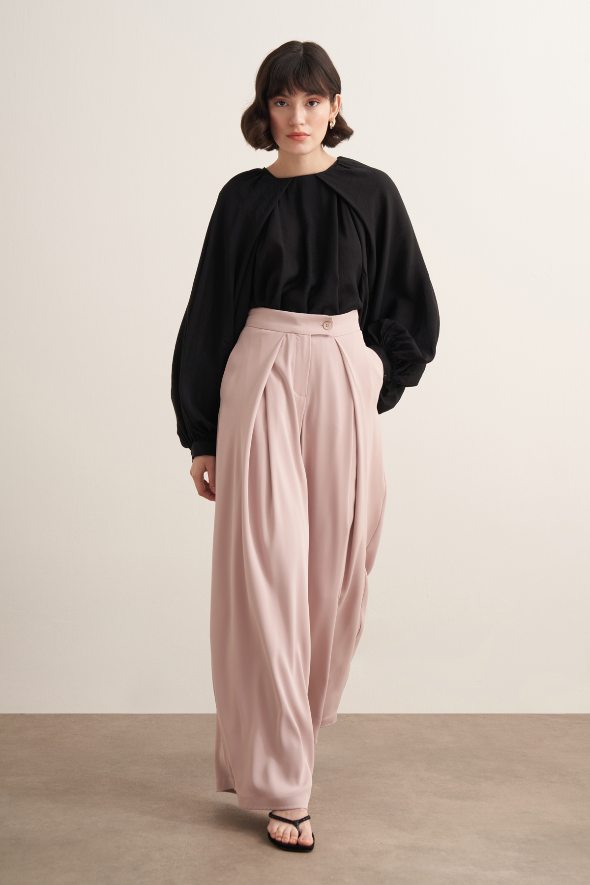 Leona Ruffled Wide Leg Trousers