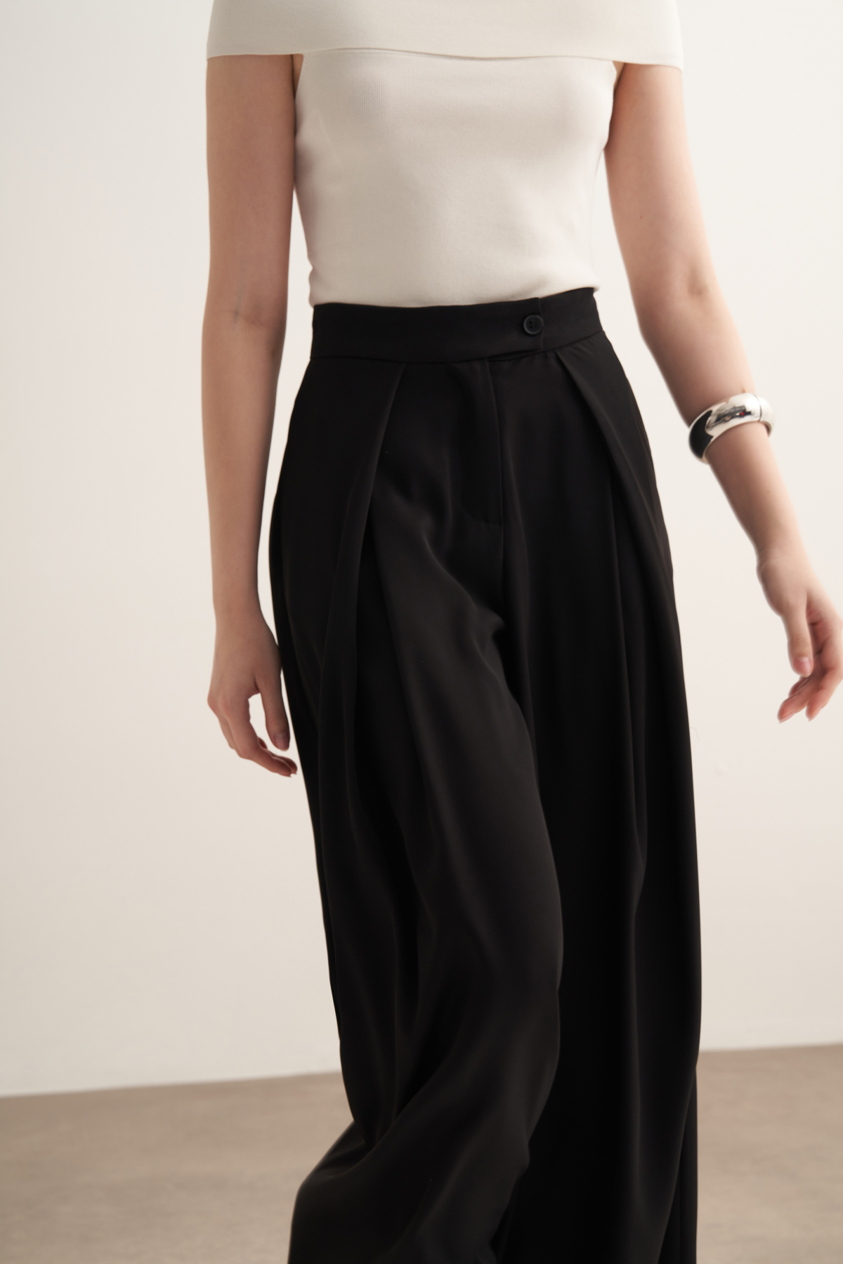 Leona Ruffled Wide Leg Trousers