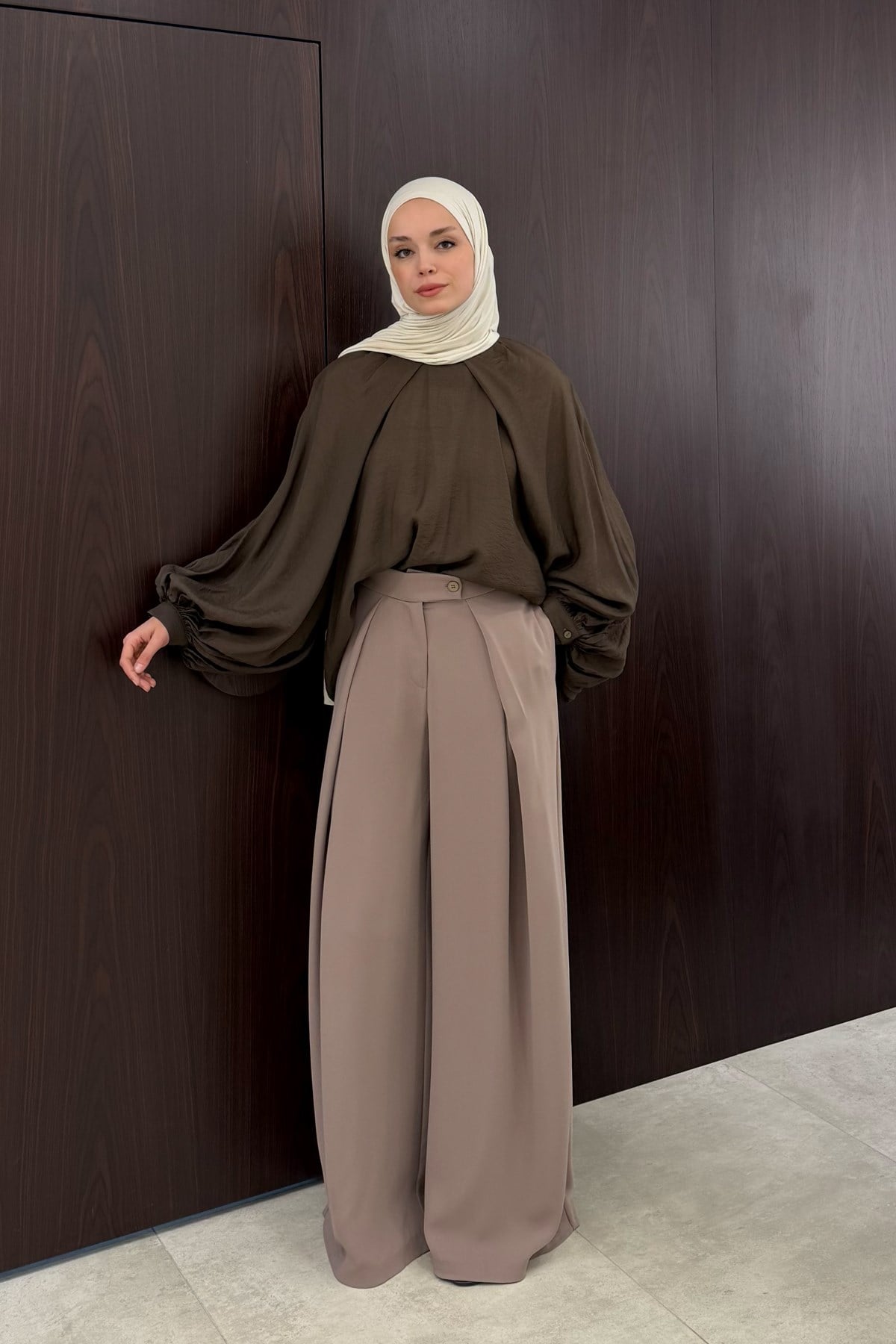 Leona Ruffled Wide Leg Trousers