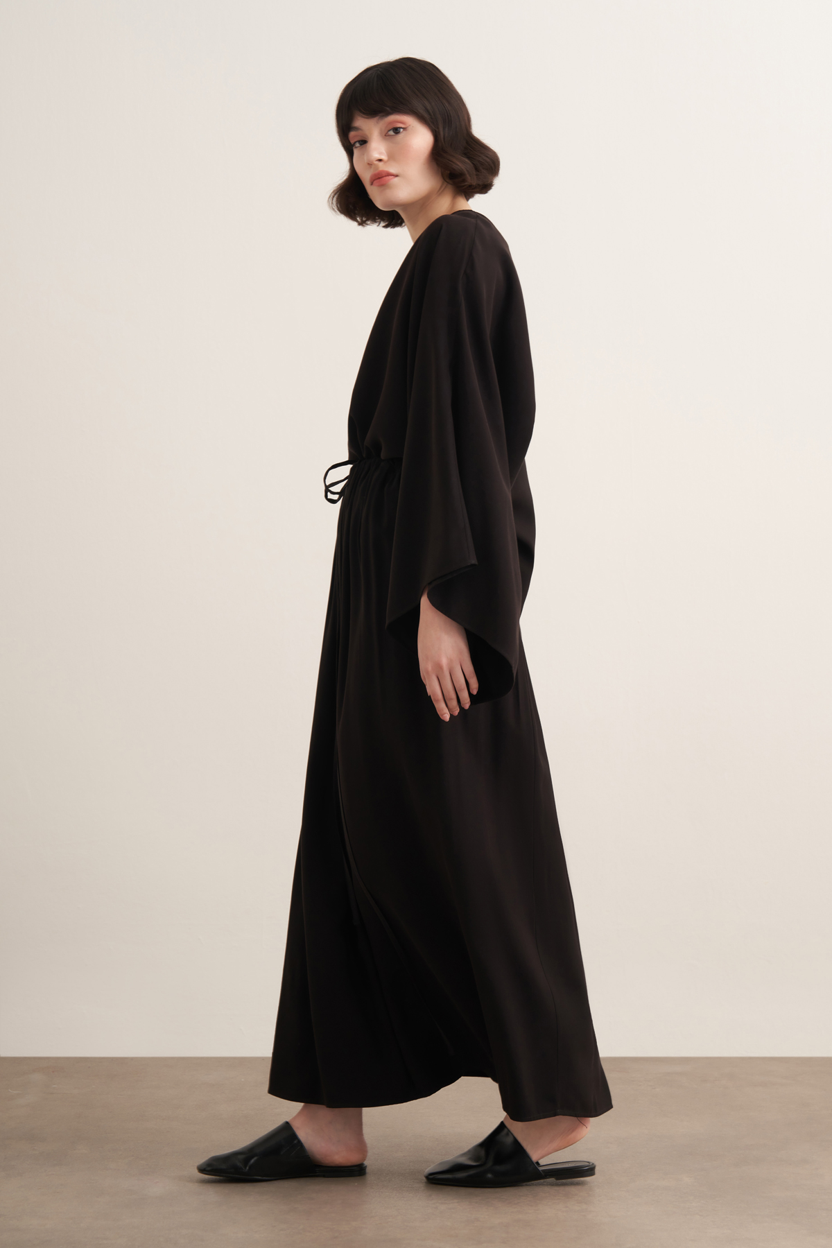 Noor Gathered Skirt Cupra Set