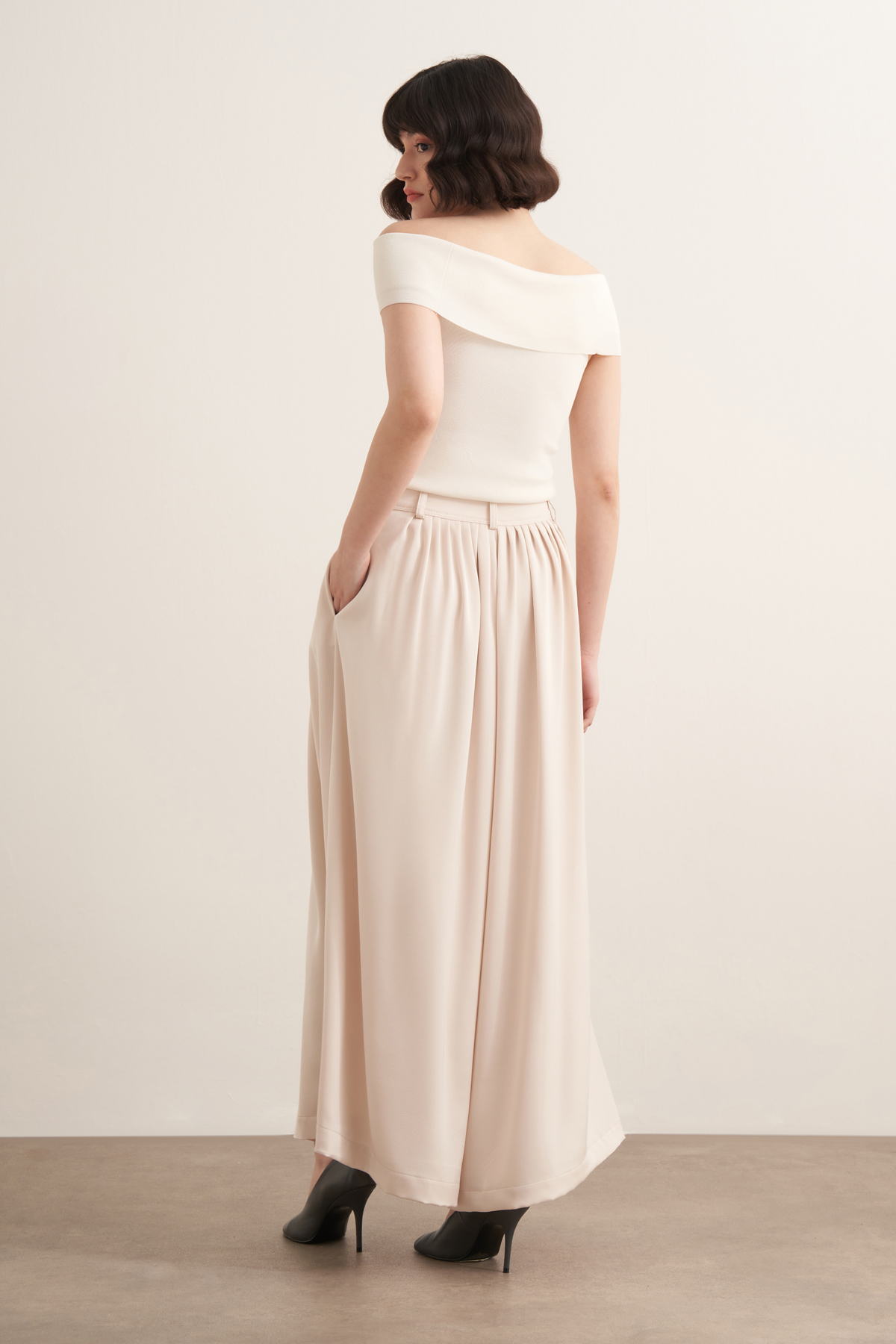 Rimas Pleated Wide Leg Trousers