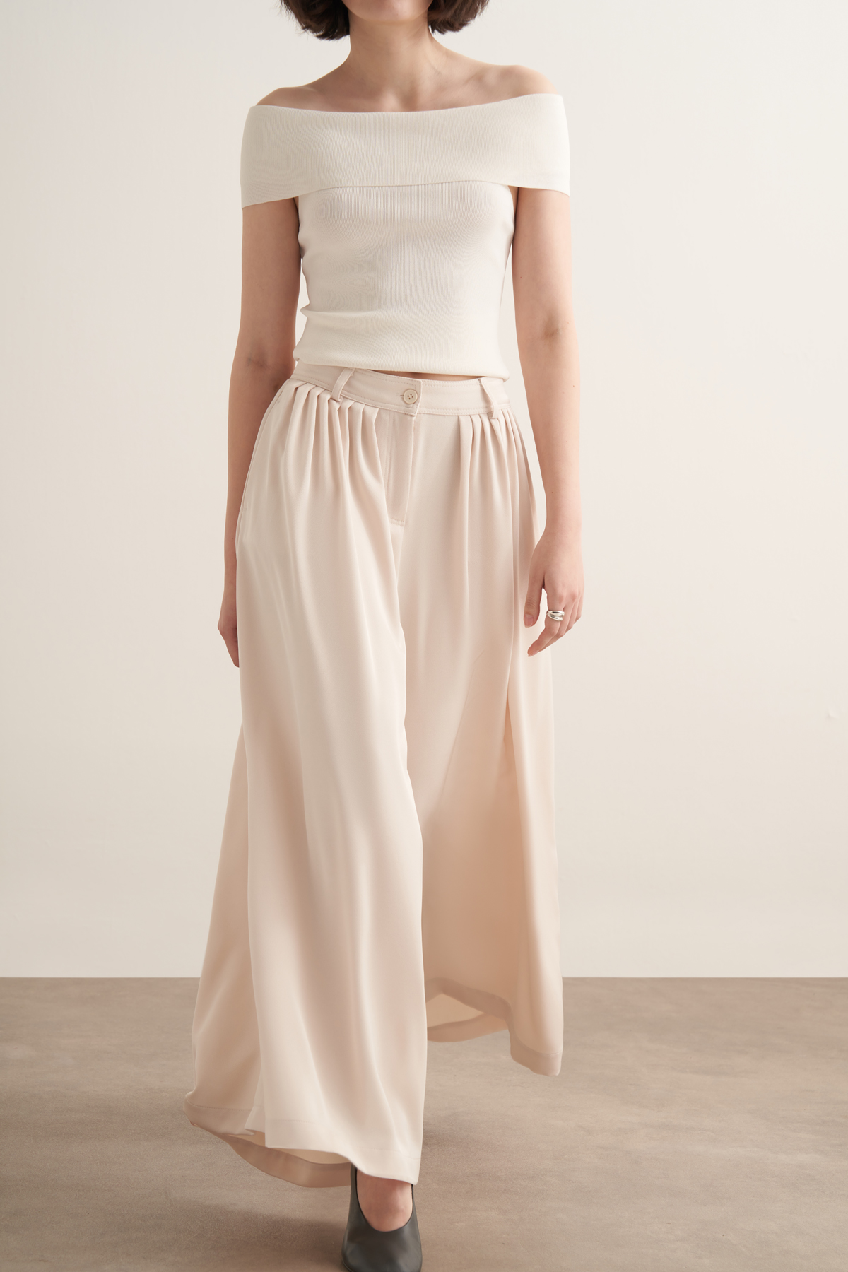 Rimas Pleated Wide Leg Trousers