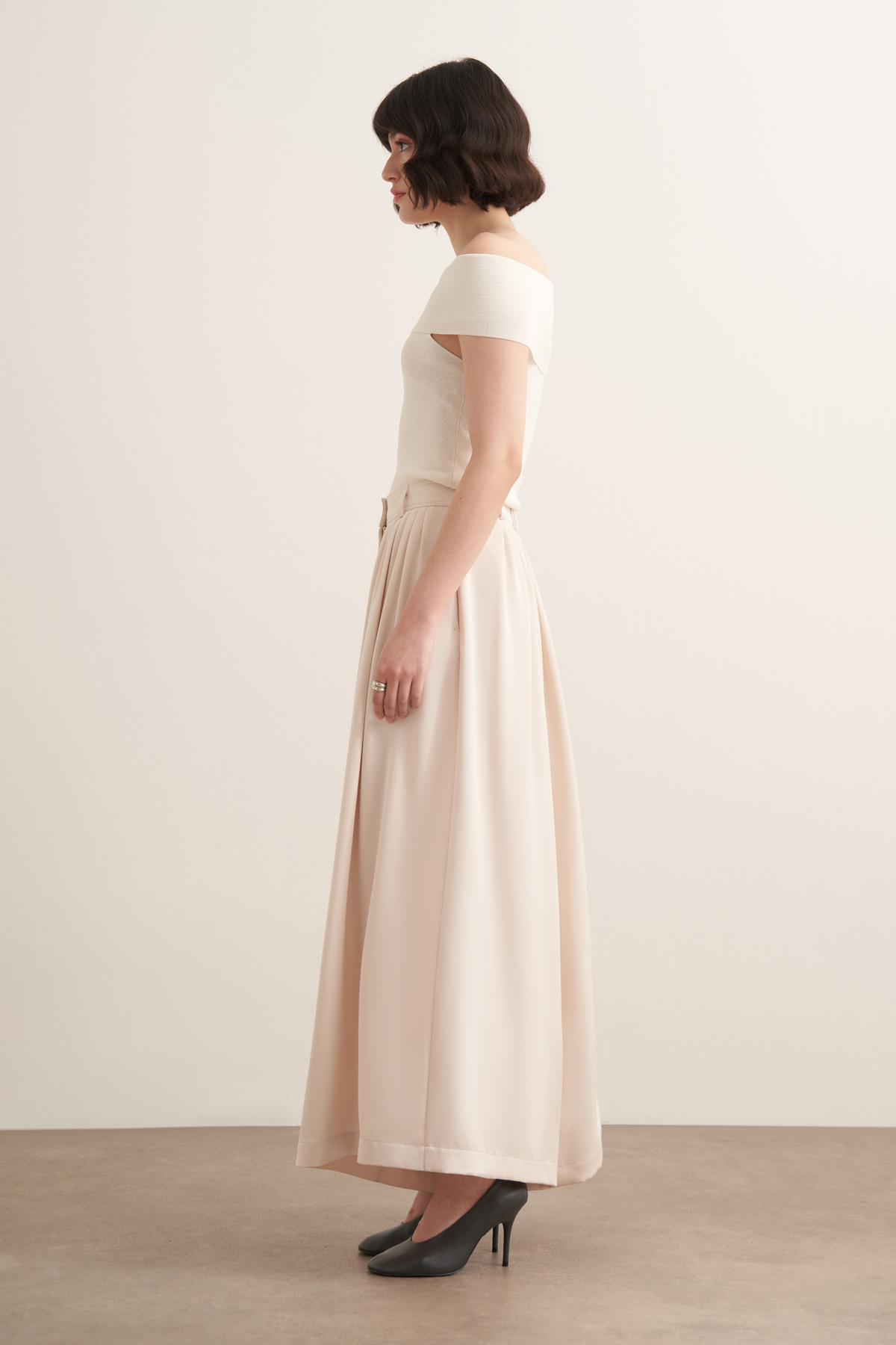 Rimas Pleated Wide Leg Trousers