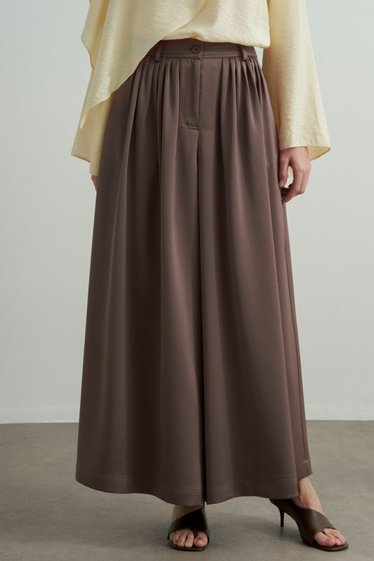 Rimas Pleated Wide Leg Trousers