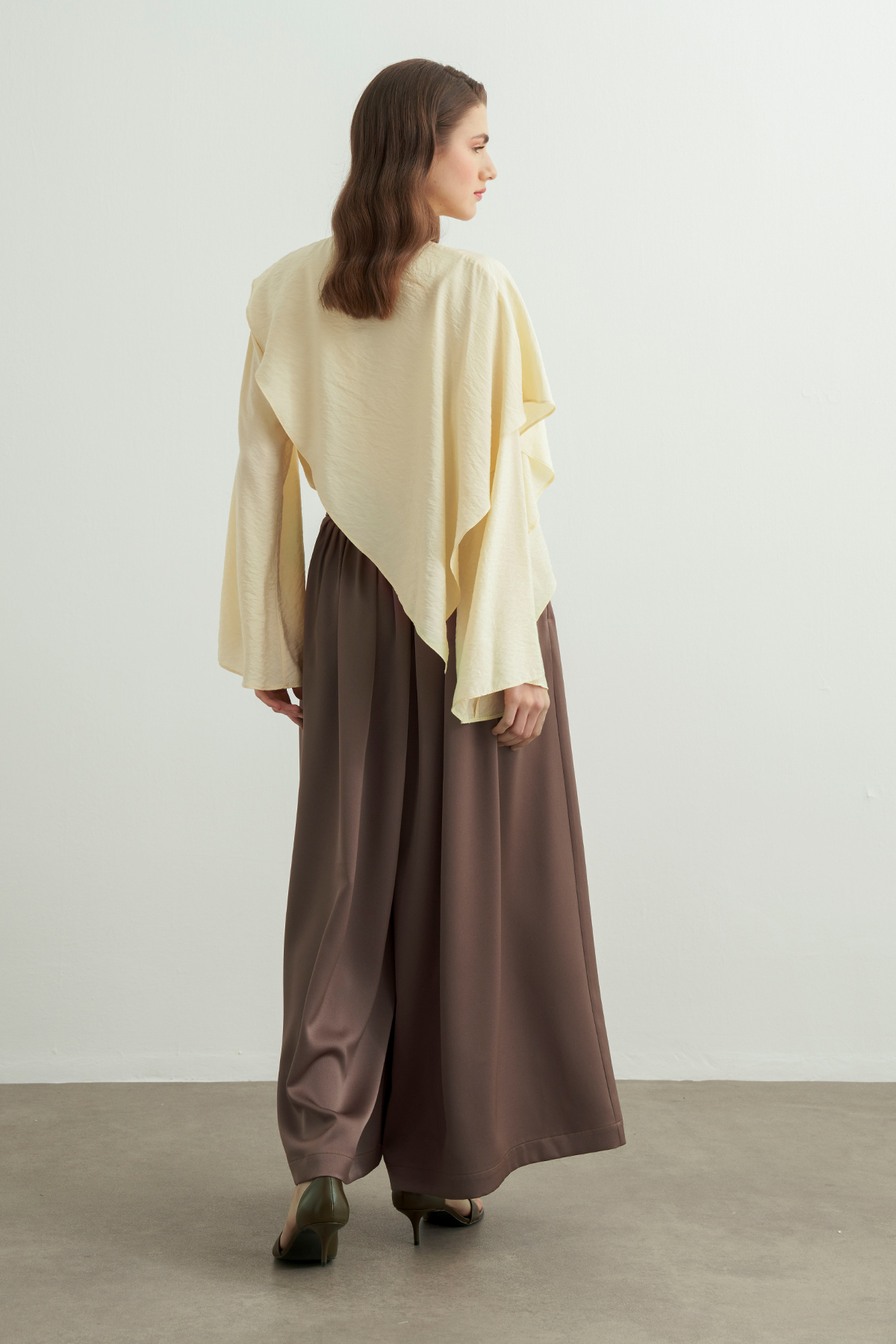 Rimas Pleated Wide Leg Trousers