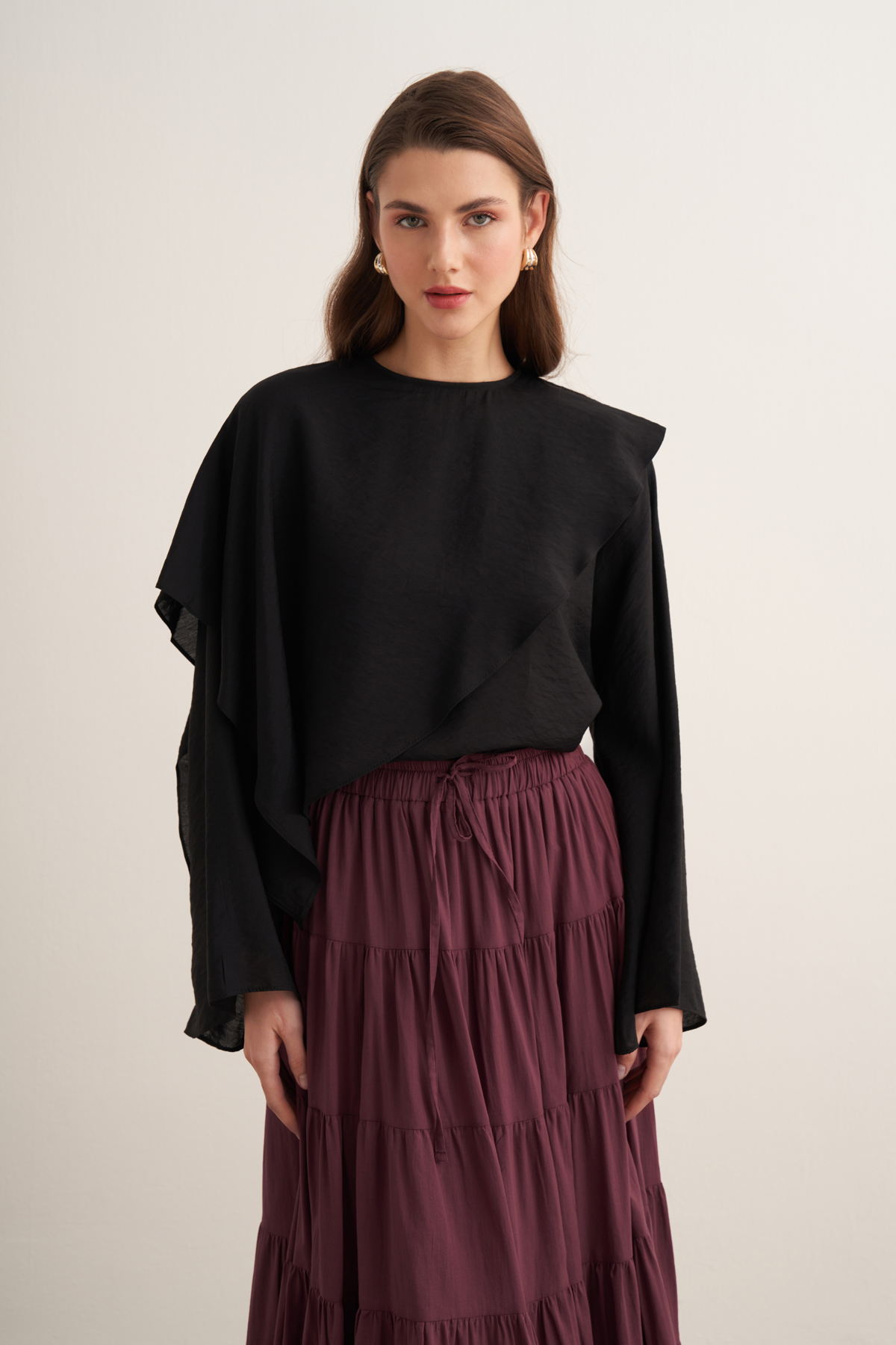 Soraya Cape Effect Blouse