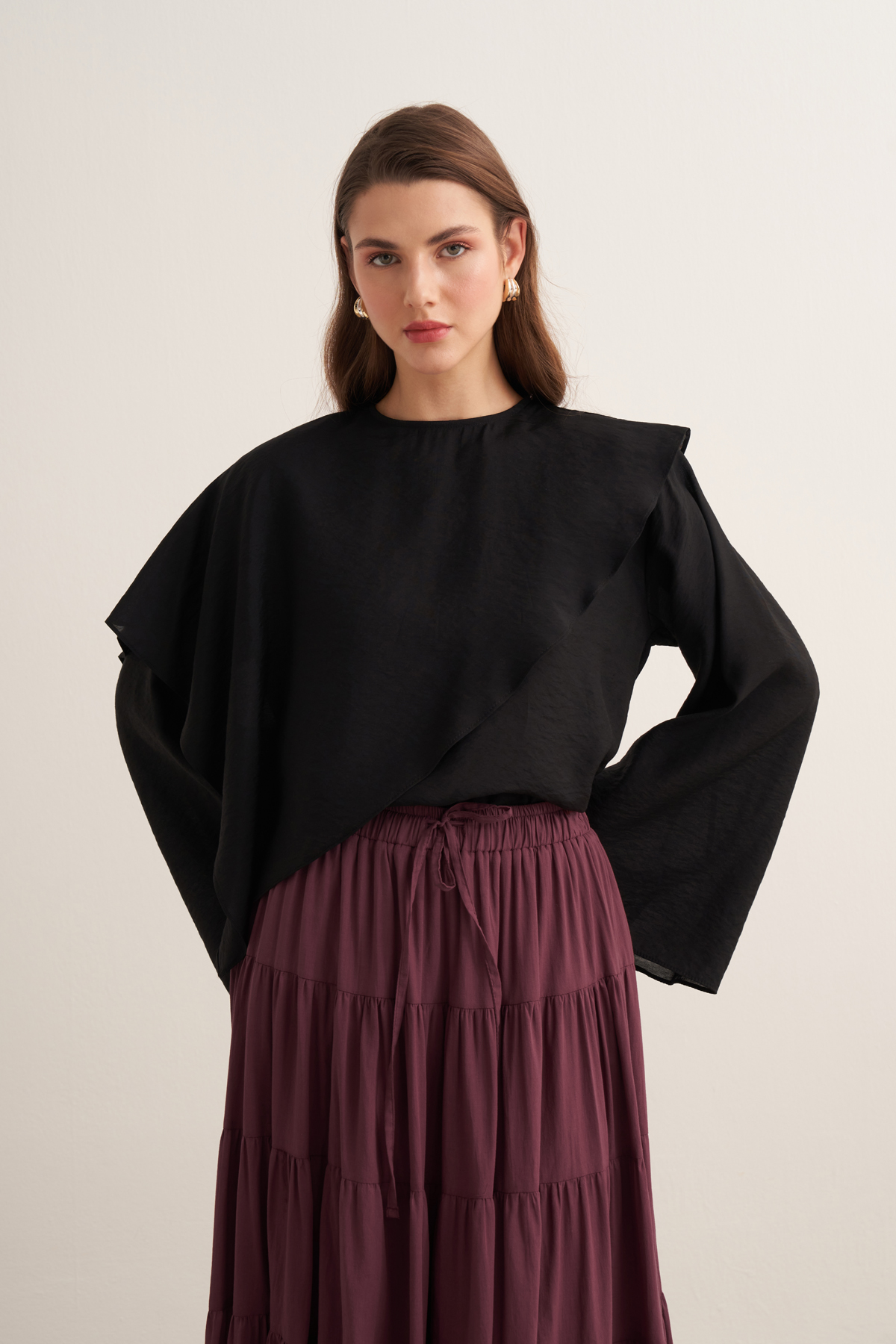 Soraya Cape Effect Blouse